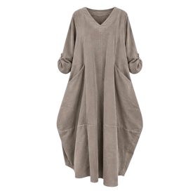 ÍVELT ALJÚ MIKROKORD RUHA TAUPE
