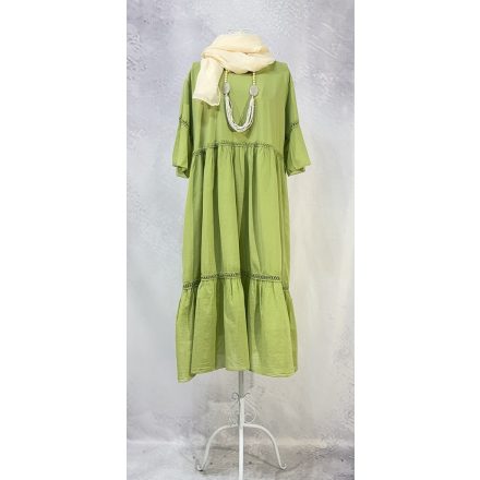 Fodros Stella Milani ruha kivizöld 