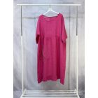 Fodros over size len ruha pink
