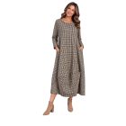 KOCKÁS WENDY TRENDY RUHA BÉZS/MOGYORÓ/CSOKIBARNA
