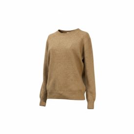 Basic finomkötött pulóver MOGYORÓBARNA