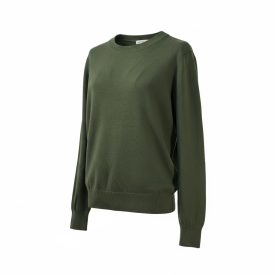 Basic finomkötött pulóver VADÁSZZÖLD