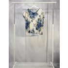 Vintage  felső kékrózsa