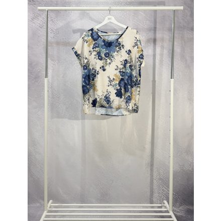 Vintage  felső kékrózsa