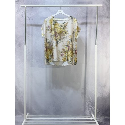 Vintage  felső sárgarózsa