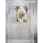 Vintage  felső zöldrózsa