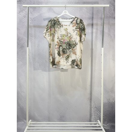 Vintage  felső zöldrózsa