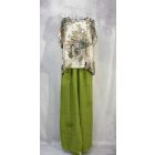 Vintage  felső zöldrózsa